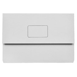 Marbig Slimpick Manilla Document Wallet Foolscap 30mm Gusset Grey