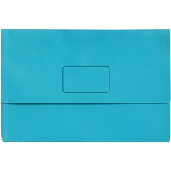 Marbig Slimpick Manilla Document Wallet A3 30mm Gusset Marine