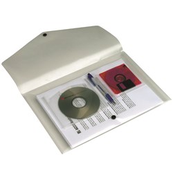 Marbig CD & Document Wallet Foolscap Clear