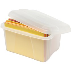 Crystalfile Mini Porta Storage Box 20L Clear 
