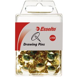 Esselte Drawing Pins Brass Pack Of 150 
