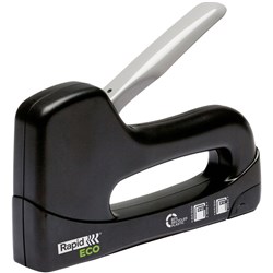 Rapid Eco Tacker Stapler 100% Recycled Accepts 13/4-8 Staples Black