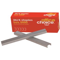 Office Choice Staples No.56 26/6 Box Of 5000