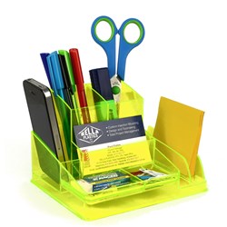 Italplast Desk Organiser Neon Yellow  