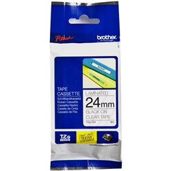 Brother TZE-151 P-Touch Tape 24mmx8m Black on Clear  