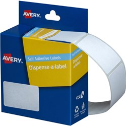 Avery Removable Dispenser Labels 35x49mm Rectangle White Pack Of 220