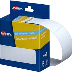 Avery Removable Dispenser Labels 101x24mm Rectangle White Pack Of 160