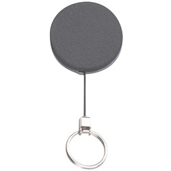 Rexel ID Retractable Metal Key Holder With Key Ring 70cm Black