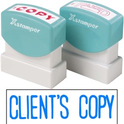 XStamper Stamp CX-BN 1138 Clients Copy Blue  