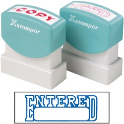 XStamper Stamp CX-BN 1205 Entered/Date Blue 