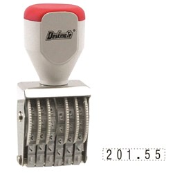 Deskmate Rubber Number Stamp 6 Band 4mm 