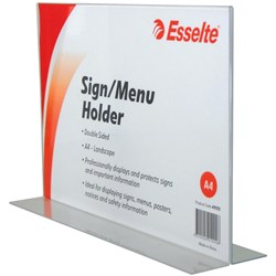 Esselte Sign/Menu Holder A4 Double Sided Landscape 