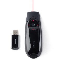 Kensington Expert Wireless Presenter With Red Laser Pointer & Cursor Control Black