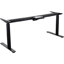 Summit Electric Sit-Stand Desk Straight Frame Only 1500 - 1800W x 700 - 1170mmH Black