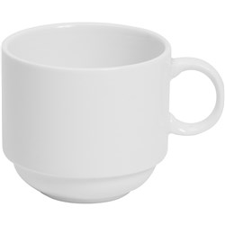 Connoisseur A-La-Carte Stackable Cups White 225ml Set of 6