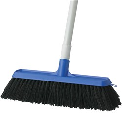 Oates Workmaster Broom 300mm With Handle Blue 