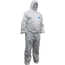 Maxisafe Koolguard Coveralls Disposable Laminated White Extra Large