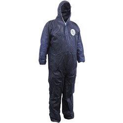 Maxisafe Chemguard Coveralls Disposable SMS Blue 2X Large