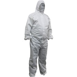 Maxisafe Disposable Coveralls Polypropylene White Small