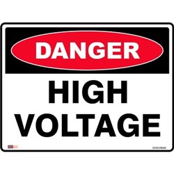 Zions Danger Sign High Voltage 450mmx600mm Metal 