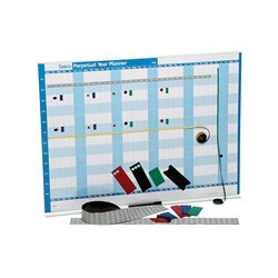 Sasco Perpetual Year Planner Magnetic 855 x 630mm Blue 