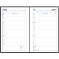 Debden Dayplanner Refill Desk 140x216mm Dated Day To Page