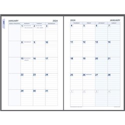 Debden Dayplanner Refill Desk 140x216mm Dated Month To View with Tabs