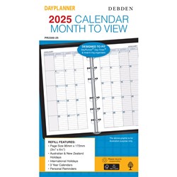 Debden Dayplanner Refill Personal 96x172mm Dated Month To View