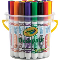 Crayola Ultra Clean Washable Broadline Marker Classic Assorted Deskpack of 32