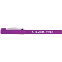 Artline 220 Fineliner Pen Super Fine 0.2mm Magenta Pack Of 12