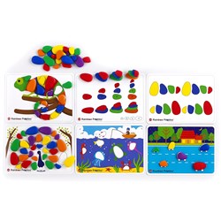 Edx Education Rainbow Pebbles Activity Set  