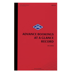 Advance Booking Book